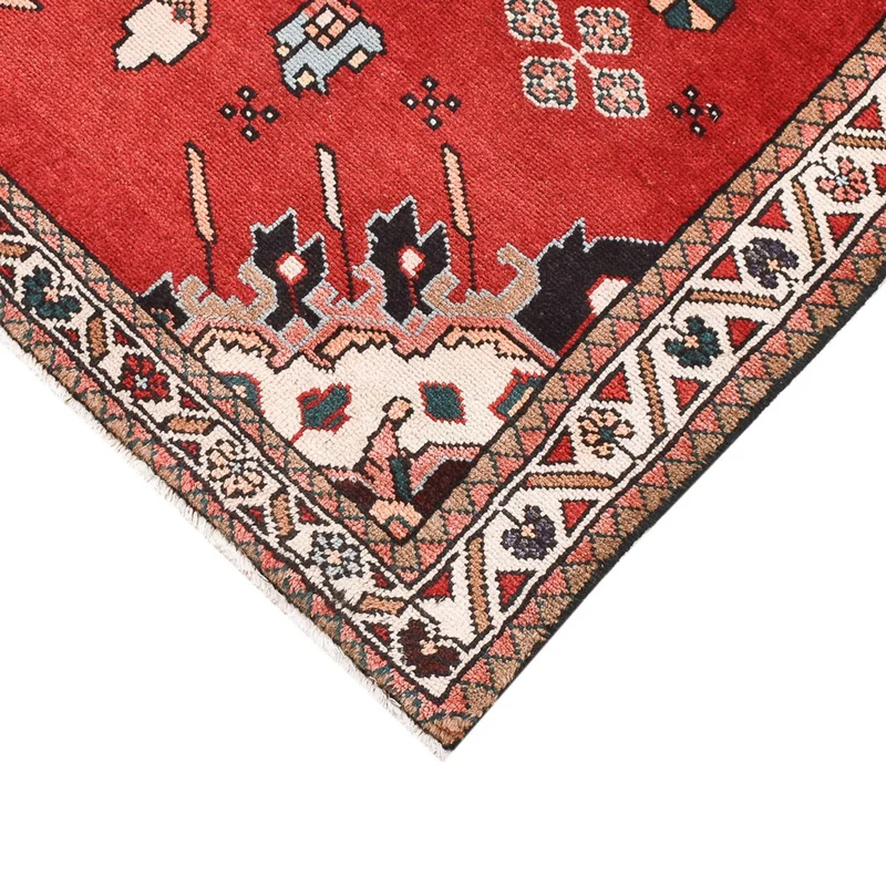 Perserteppich - Nomadic - 90 x 133 cm - rot