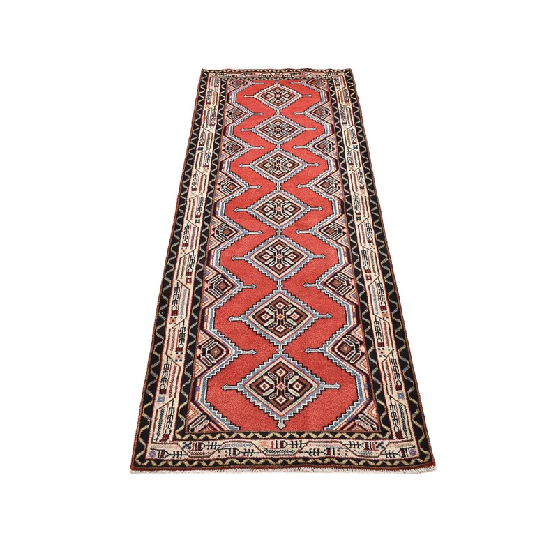 Rudbar Teppich 77x219cm - Perserteppich - rot