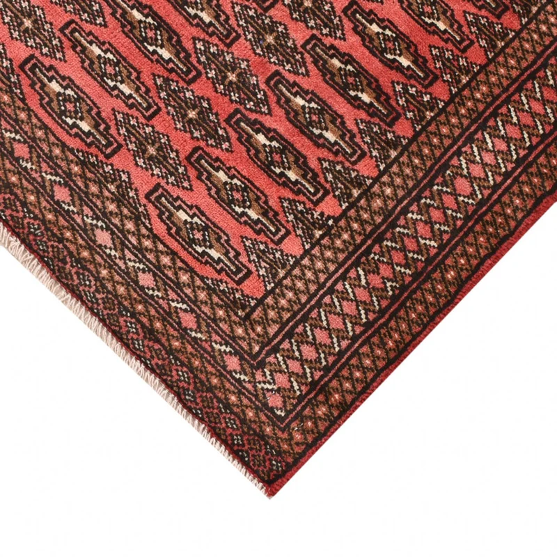 Turkaman Teppich - 100 x 131 cm - hellrot