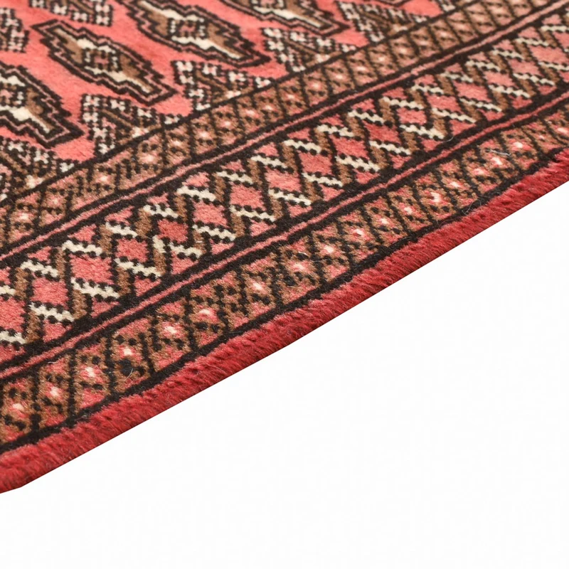 Turkaman Teppich - 100 x 131 cm - hellrot