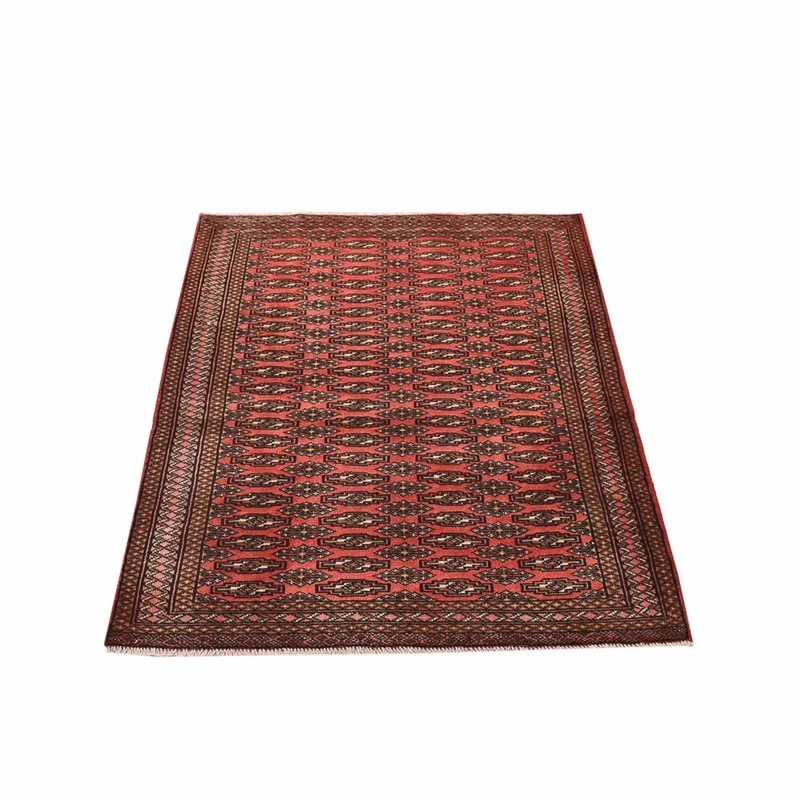 Turkaman Teppich - 100 x 131 cm - hellrot