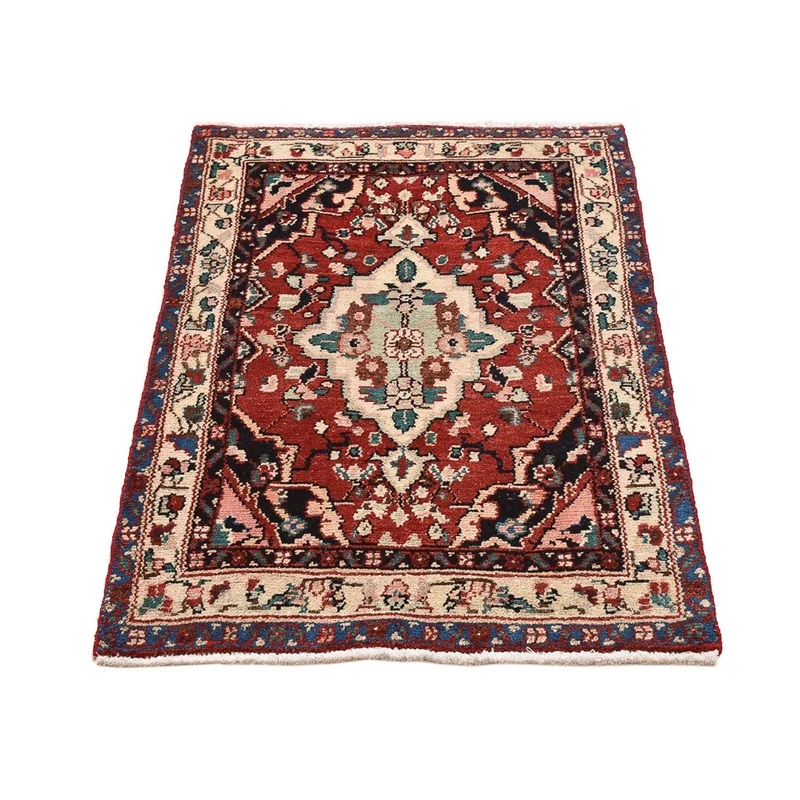 Hamadan Teppich 72x115cm - Perserteppich - rot