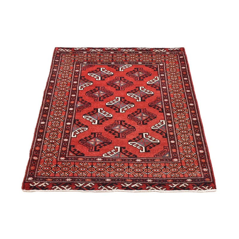 Turkaman Teppich - 85 x 115 cm - rot