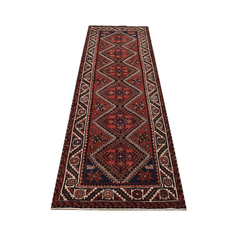 Hamadan Teppich 85x299cm - Perserteppich - rot