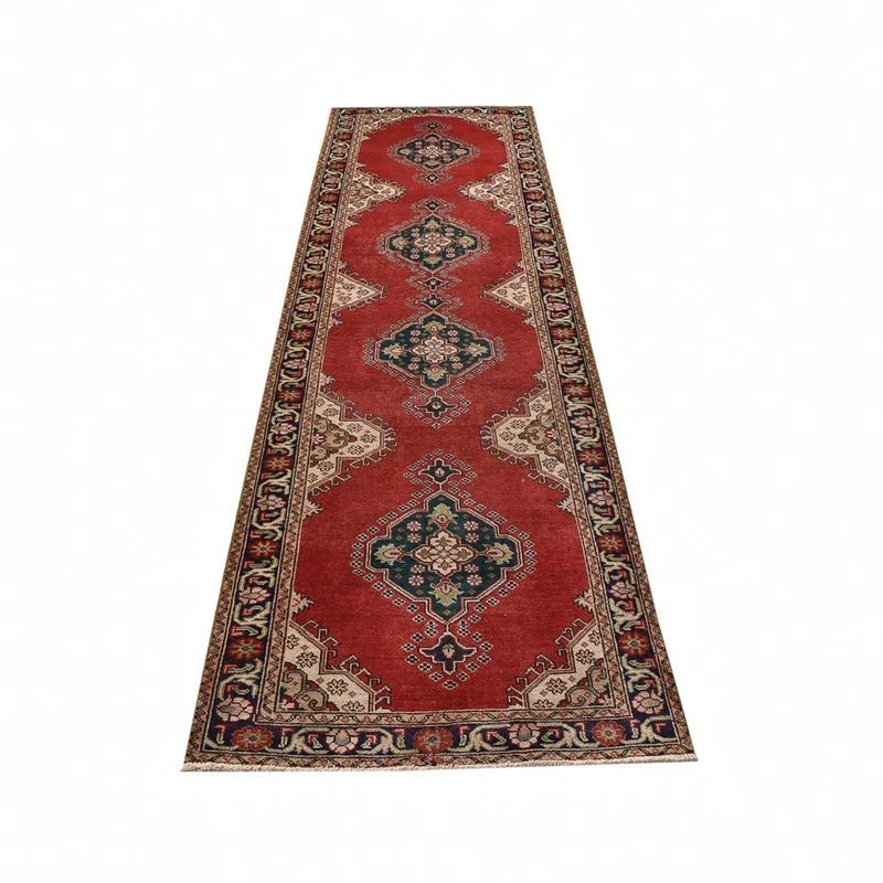 Läufer Perser - Täbriz - 96 x 340 cm - rot