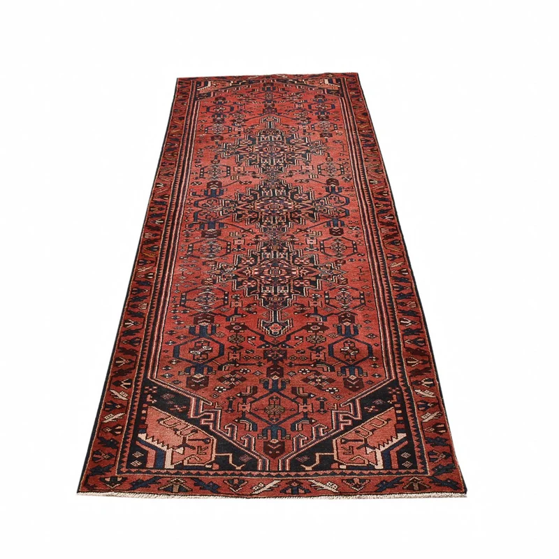 Bidjar - Zanjan Teppich 104x288cm - Perserteppich - rot