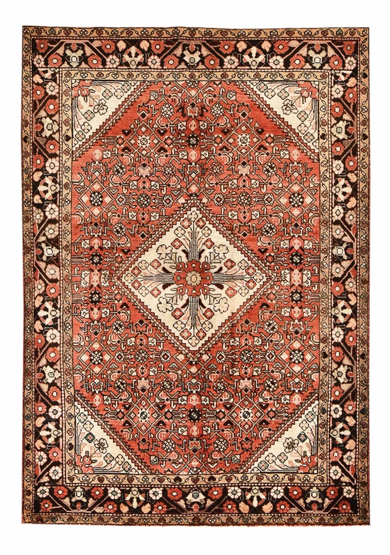 Borchalou Teppich 154x218cm - Perserteppich - hellrot