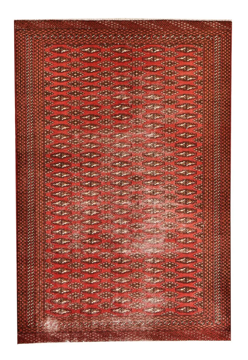 Turkaman Teppich 128x190cm - Orientteppich - rot