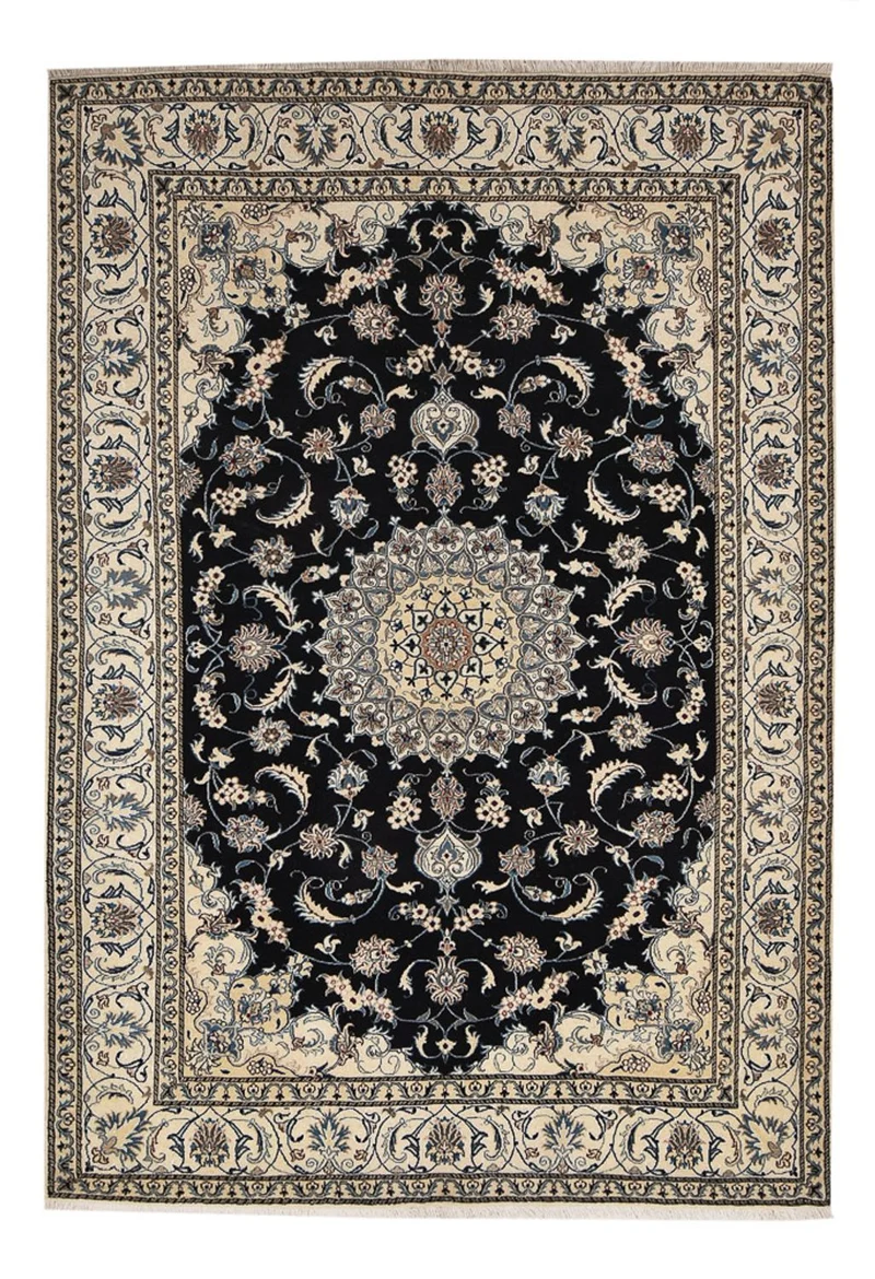 Nain - 12La Teppich 200x293cm - Perserteppich - dunkelblau