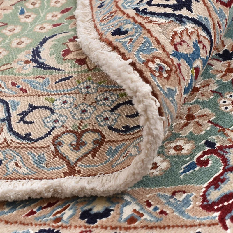 Nain - 9La Teppich 139x139cm - Perserteppich - hellgrün