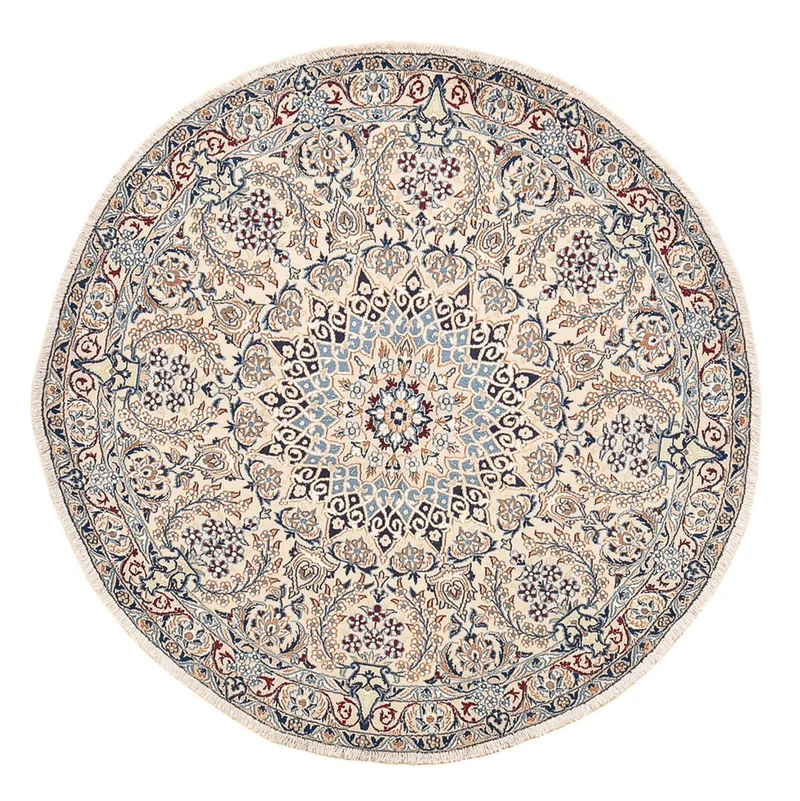 Nain - 9La Teppich 136x136cm - Perserteppich - grau