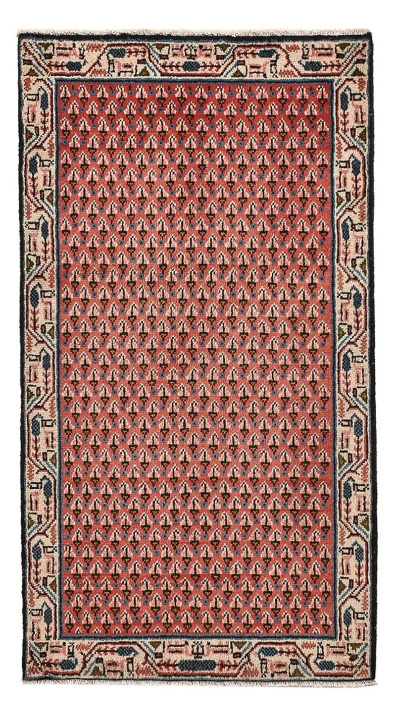 Mir Teppich 62x120cm - Perserteppich - dunkelrot