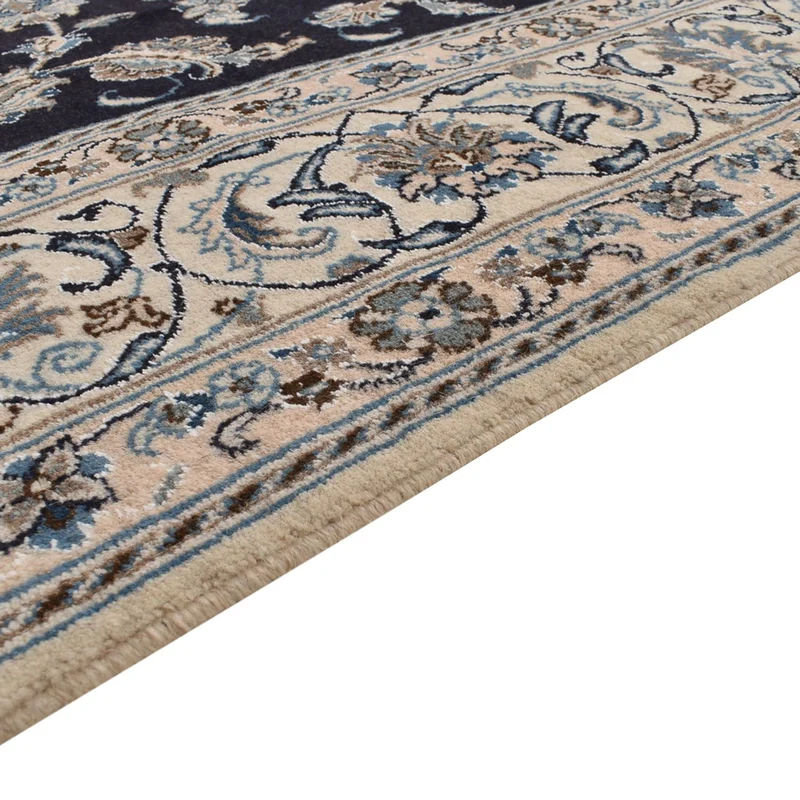 Nain - 12La Teppich 195x292cm - Perserteppich - dunkelblau
