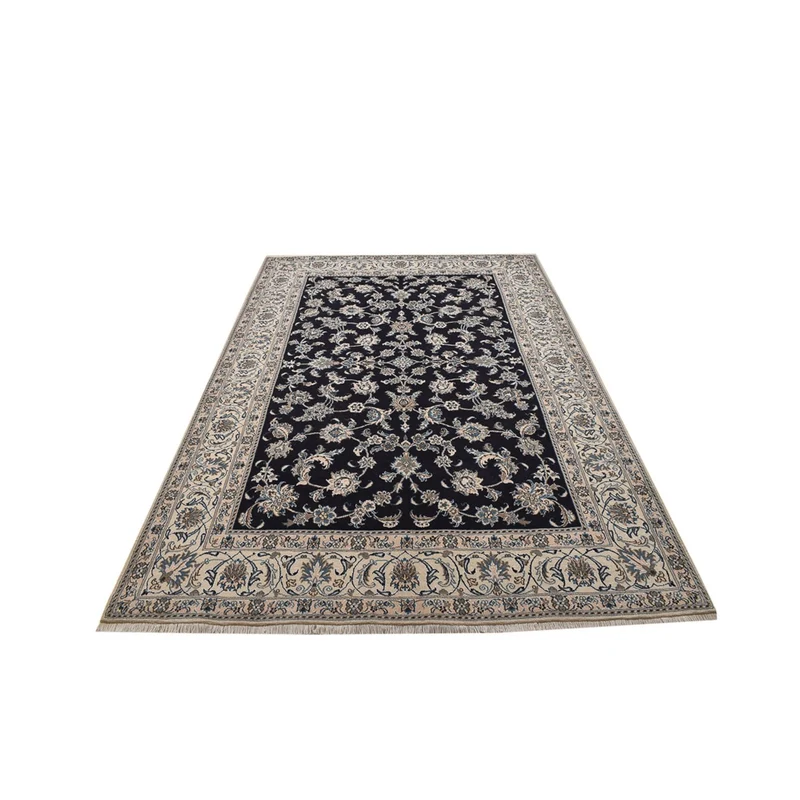 Nain - 12La Teppich 195x292cm - Perserteppich - dunkelblau