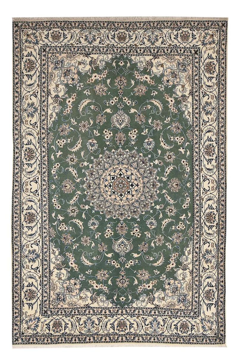 Nain - 12La Teppich 197x300cm - Perserteppich - minzgrün