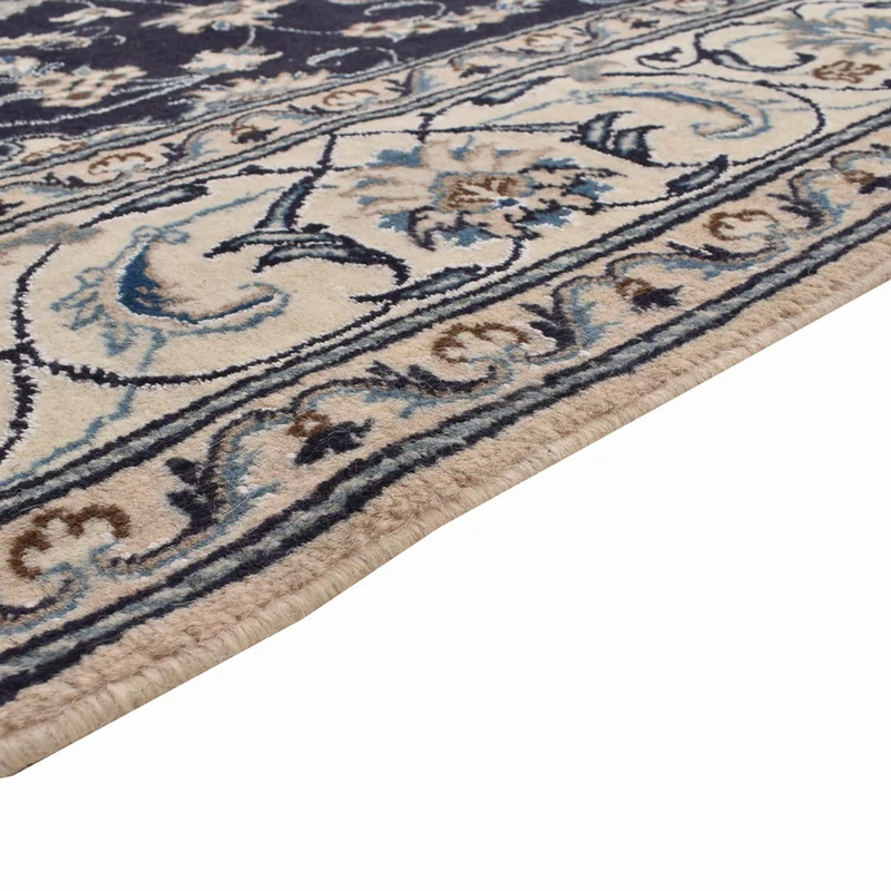 Nain - 12La Teppich 195x291cm - Perserteppich - dunkelblau