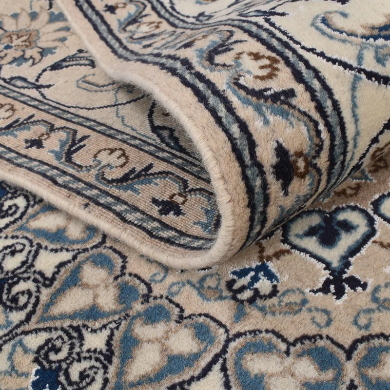 Nain - 12La Teppich 195x291cm - Perserteppich - dunkelblau