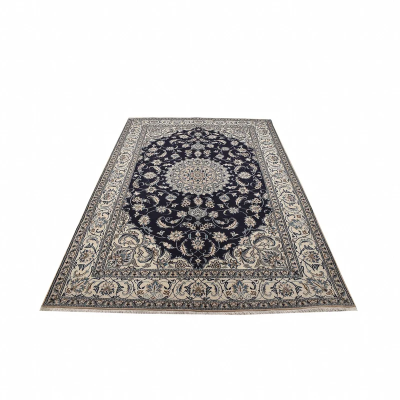 Nain - 12La Teppich 195x291cm - Perserteppich - dunkelblau