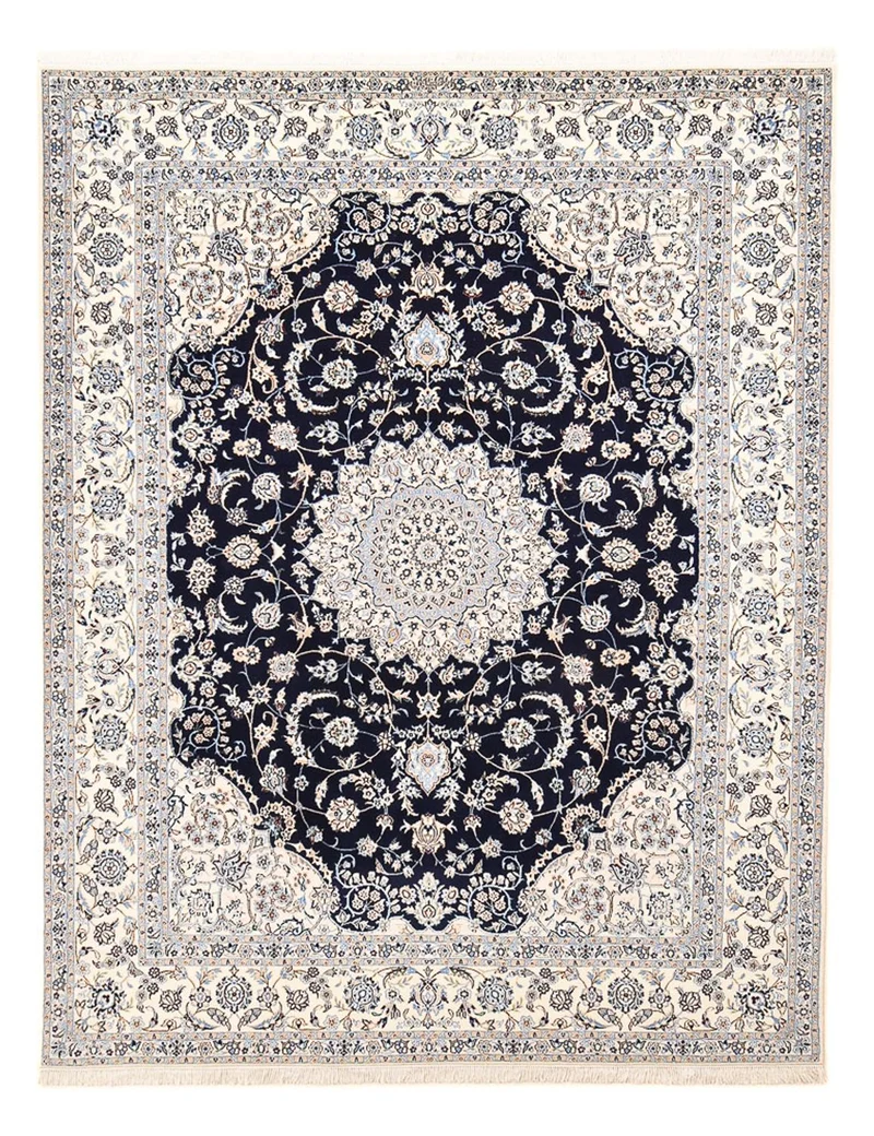 Nain - 6La Teppich 211x269cm - Perserteppich - dunkelblau