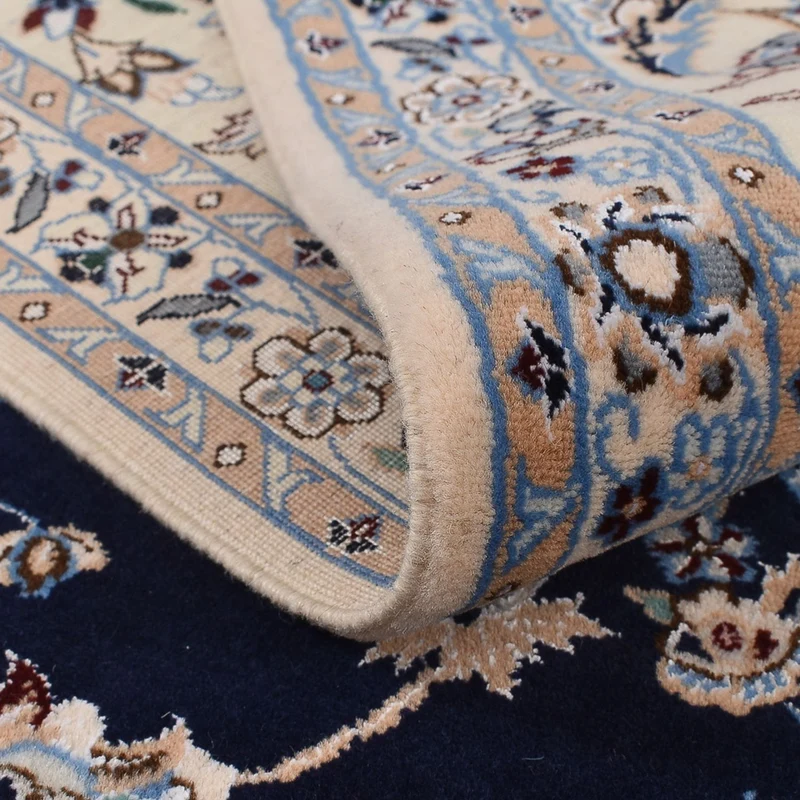 Nain - 6La Teppich 211x269cm - Perserteppich - dunkelblau