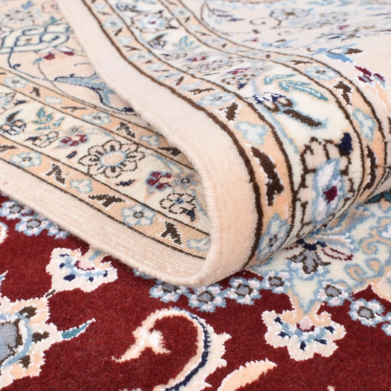 Nain - 6La Teppich 150x236cm - Perserteppich - dunkelrot