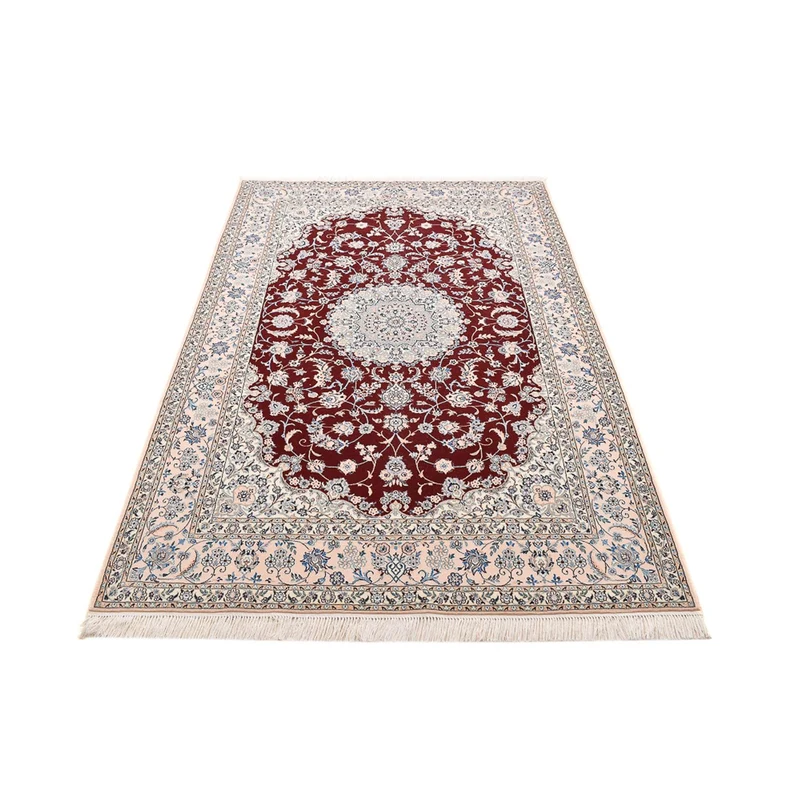 Nain - 6La Teppich 150x236cm - Perserteppich - dunkelrot