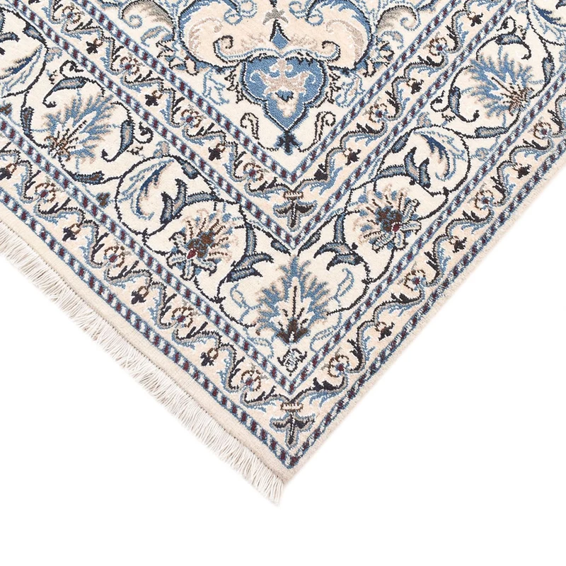 Nain - 12La Teppich 152x200cm - Perserteppich - hellbeige