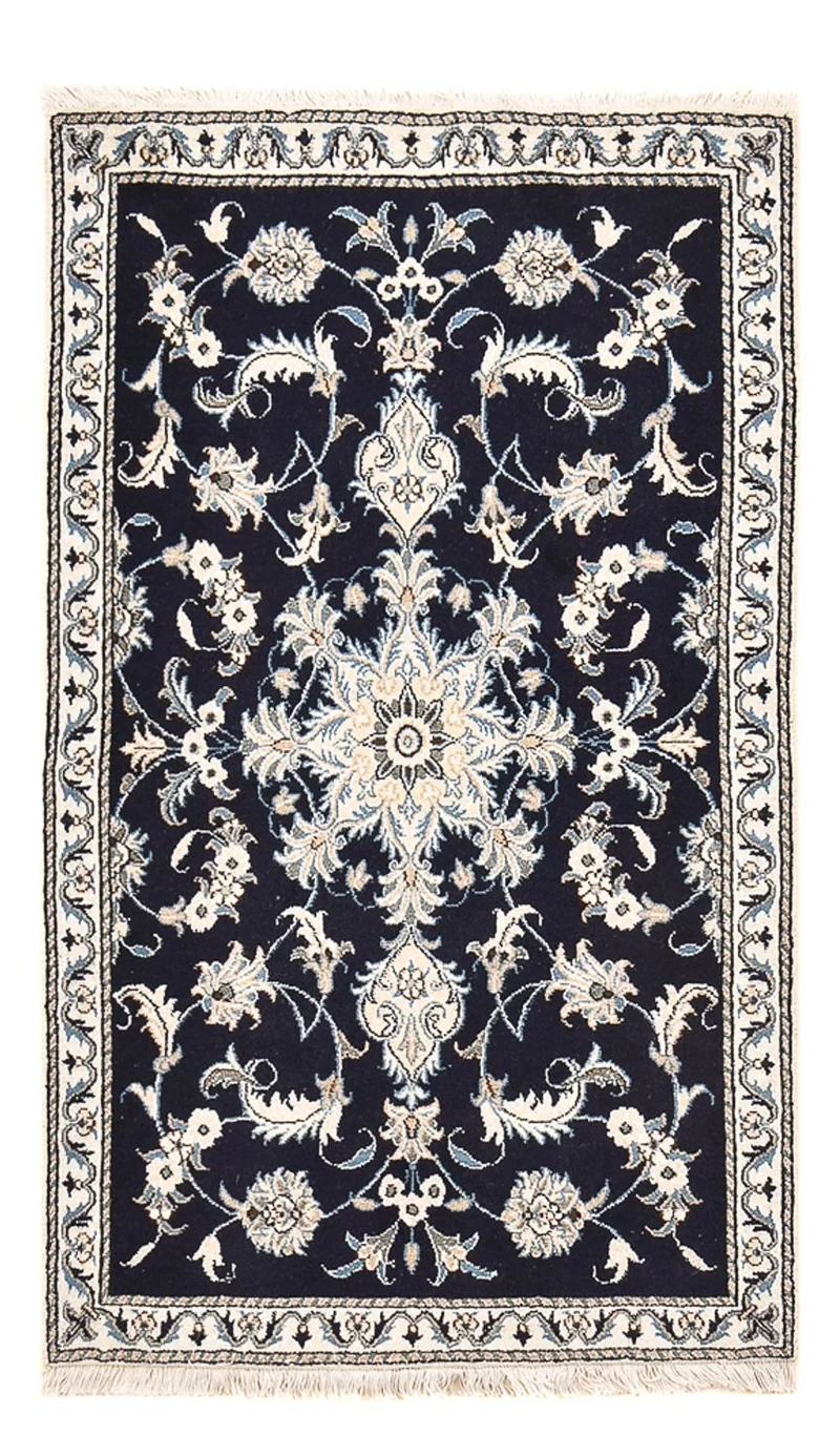 Nain - 12La Teppich 87x140cm - Perserteppich - dunkelblau