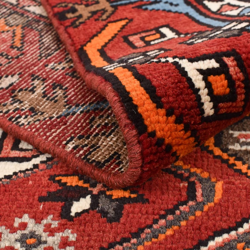Hamadan Teppich 112x300cm - Perserteppich - hellrot