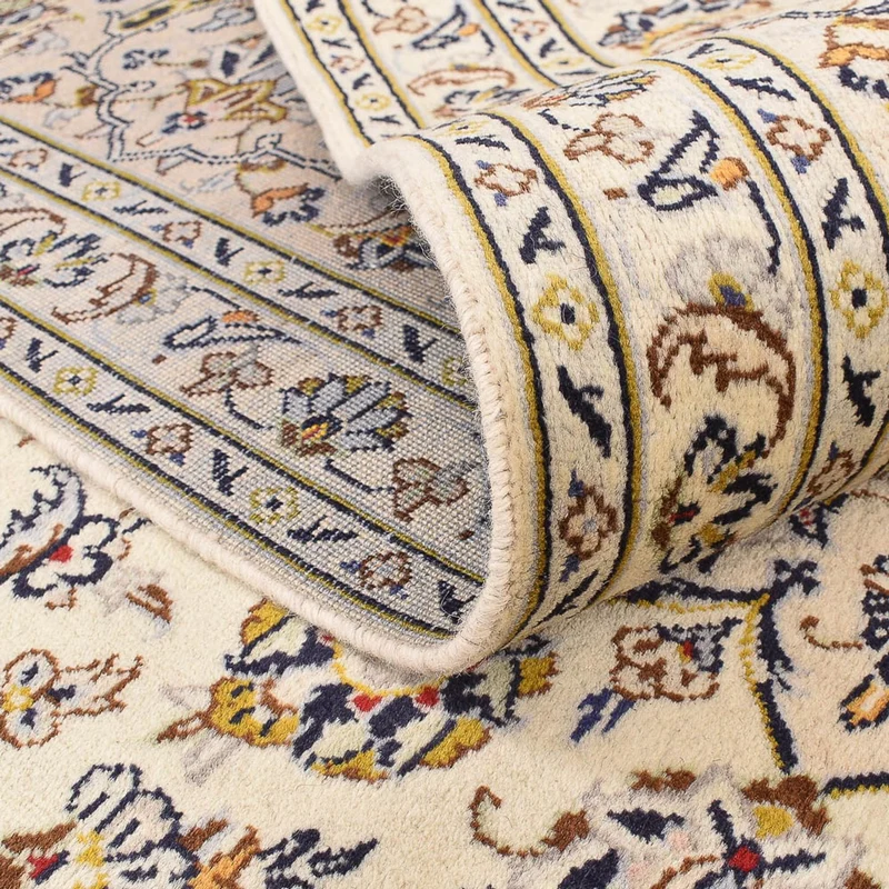 Perserteppich - Keshan - 245 x 355 cm - hellbeige