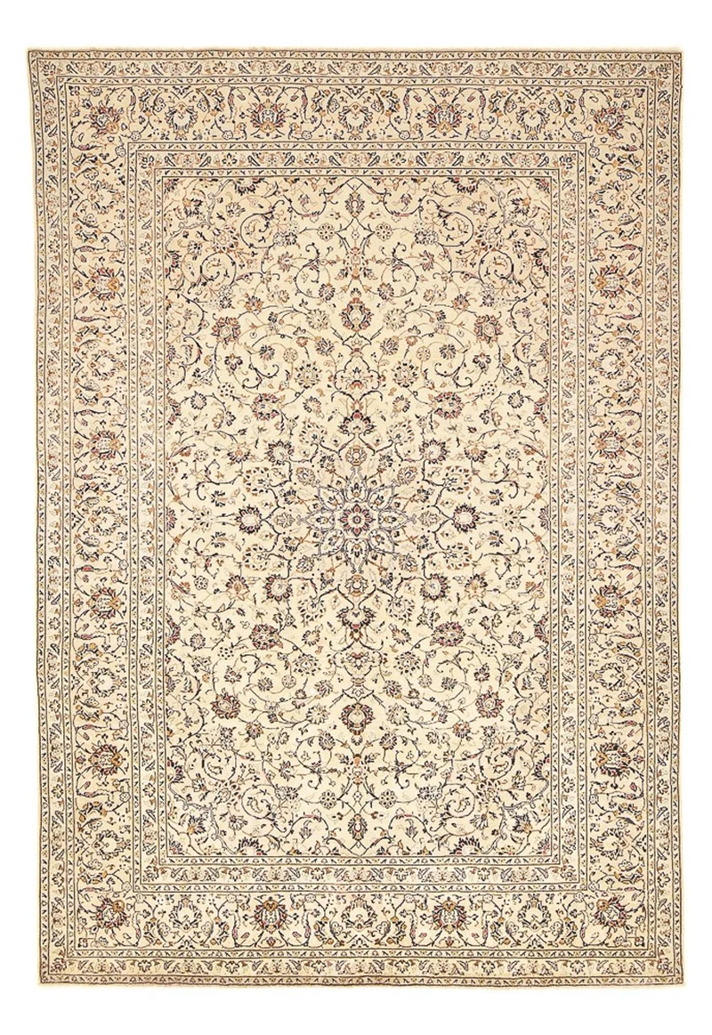 Keshan Teppich 243x359cm - Perserteppich - hellbeige