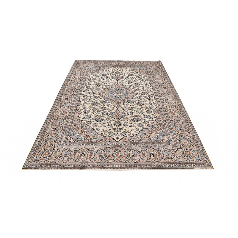 Keshan Teppich 202x303cm - Perserteppich - dunkelbeige