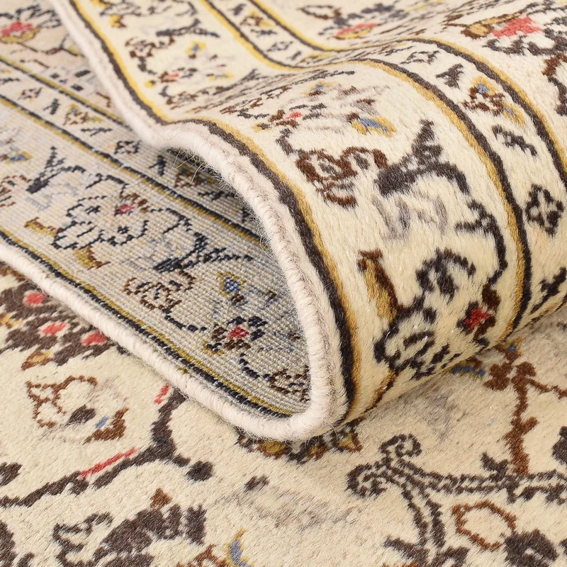 Keshan Teppich 238x340cm - Perserteppich - hellbeige