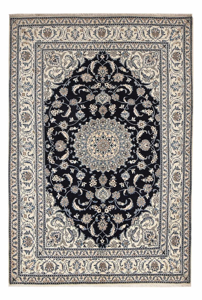 Nain - 12La Teppich 200x295cm - Perserteppich - dunkelblau
