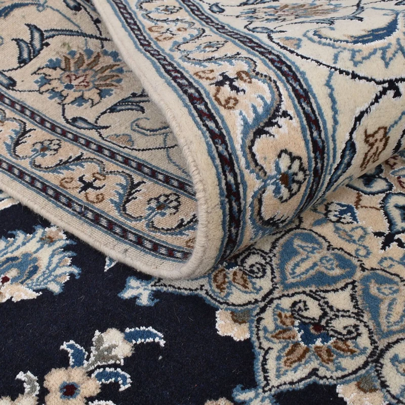 Nain - 12La Teppich 200x295cm - Perserteppich - dunkelblau
