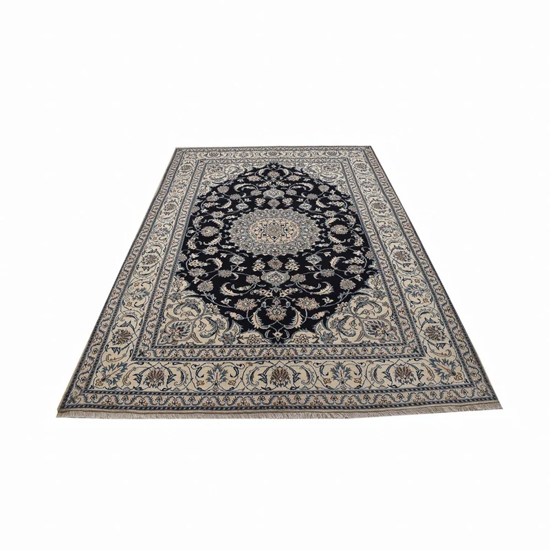 Nain - 12La Teppich 200x295cm - Perserteppich - dunkelblau
