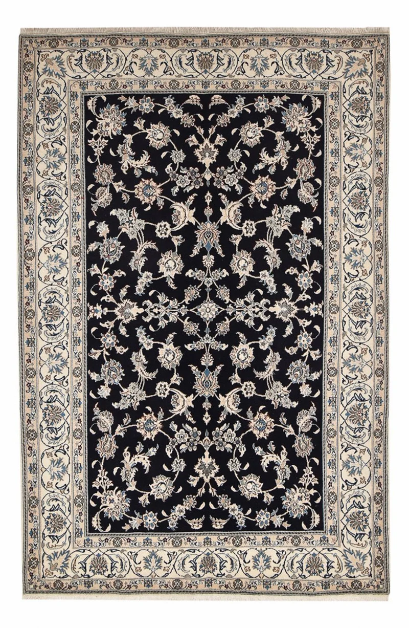 Nain - 12La Teppich 198x310cm - Perserteppich - dunkelblau