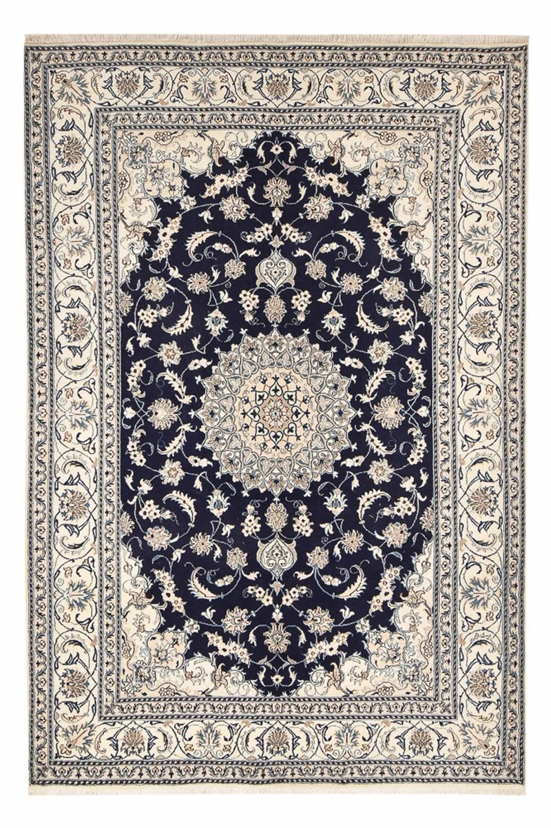 Nain - 12La Teppich 195x295cm - Perserteppich - dunkelblau