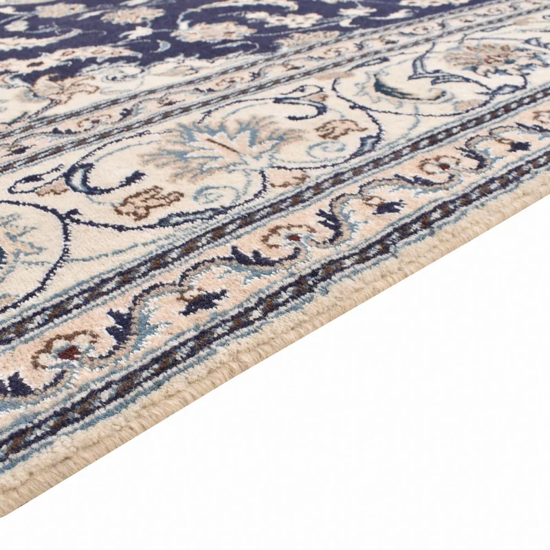 Nain - 12La Teppich 195x295cm - Perserteppich - dunkelblau