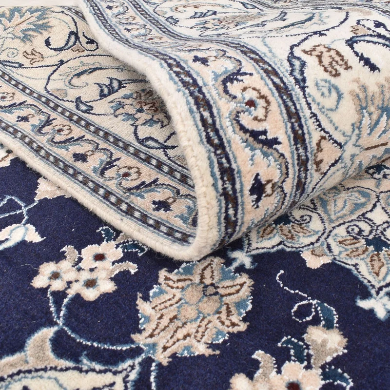 Nain - 12La Teppich 195x295cm - Perserteppich - dunkelblau
