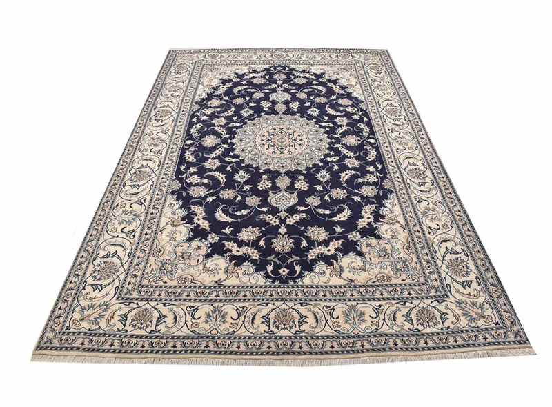 Nain - 12La Teppich 195x295cm - Perserteppich - dunkelblau