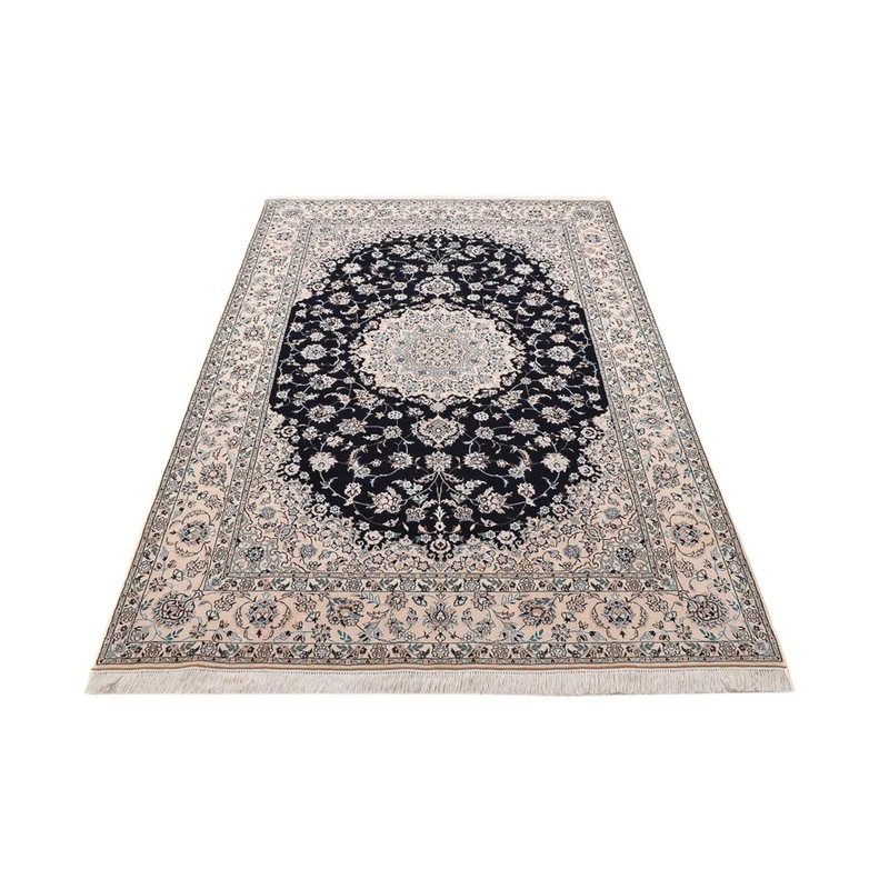 Nain - 6La Teppich 158x237cm - Perserteppich - dunkelblau