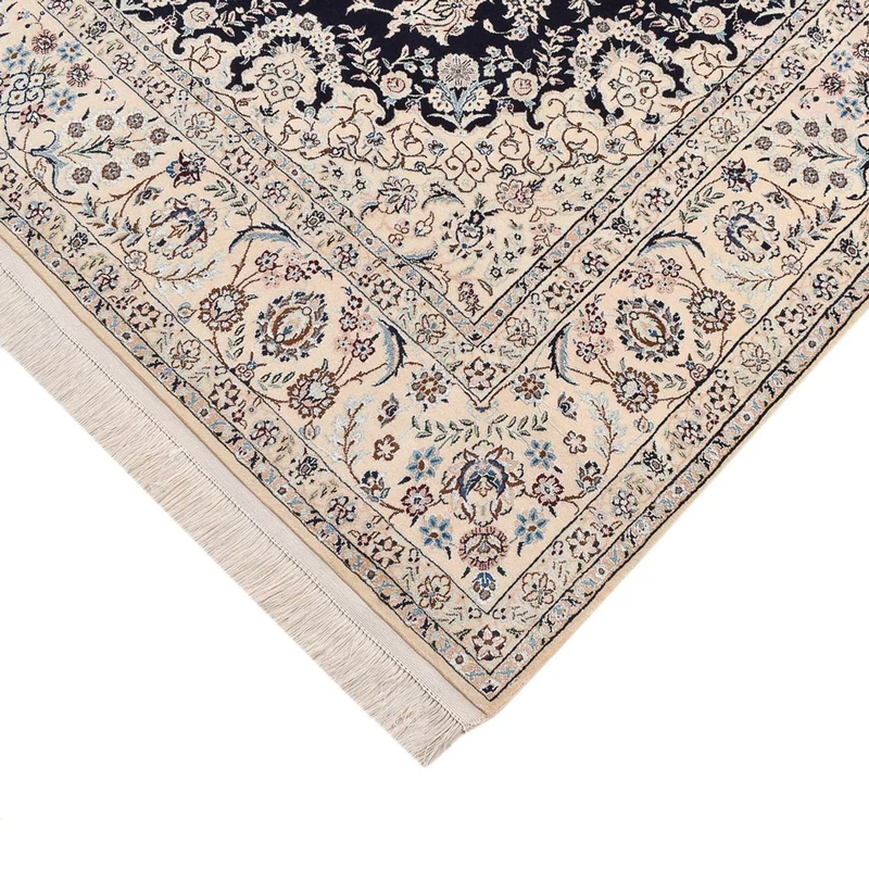 Perserteppich - Nain - Premium - 161 x 240 cm - dunkelblau