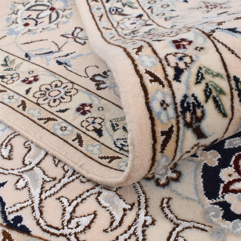 Perserteppich - Nain - Premium quadratisch - 178 x 181 cm - dunkelblau