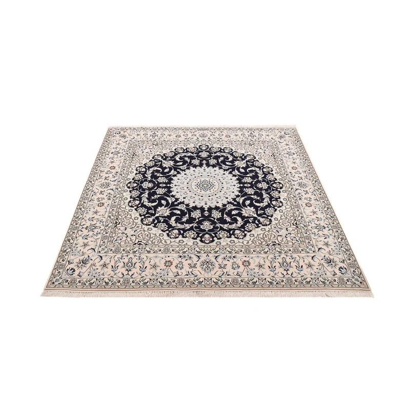 Perserteppich - Nain - Premium quadratisch - 178 x 181 cm - dunkelblau