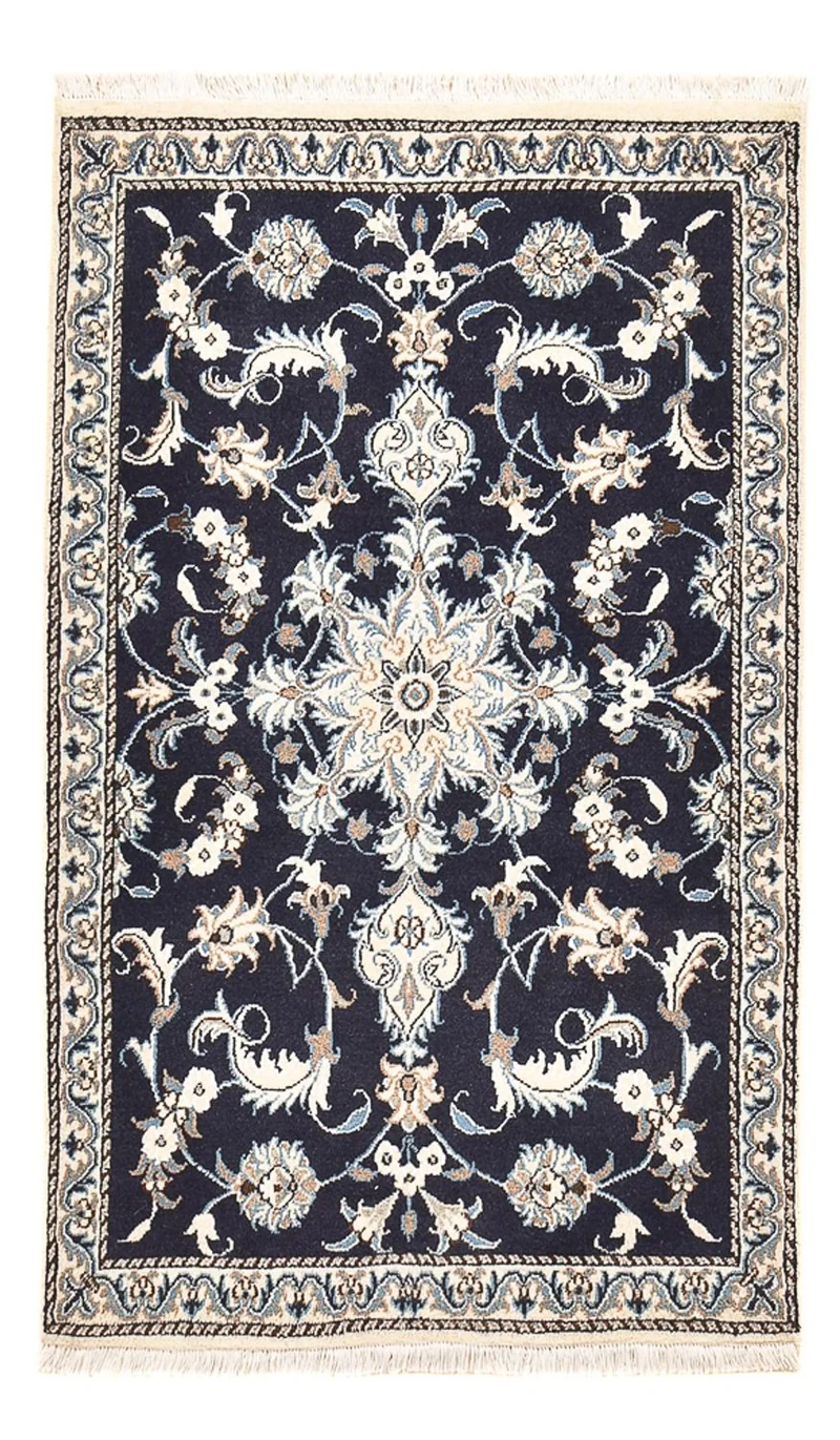 Nain - 12La Teppich 87x140cm - Perserteppich - dunkelbeige