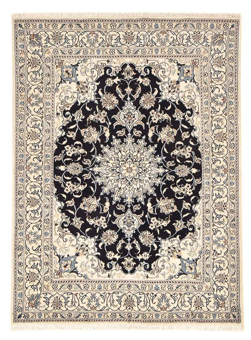 Nain - 12La Teppich 145x199cm - Perserteppich - dunkelblau