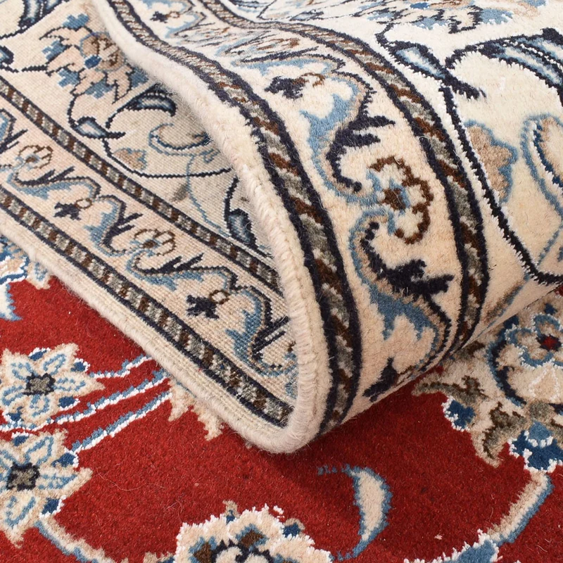 Perserteppich - Nain quadratisch - 193 x 203 cm - rot