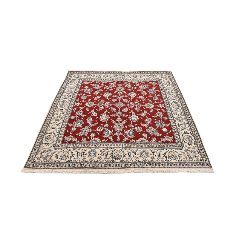 Perserteppich - Nain quadratisch - 193 x 203 cm - rot