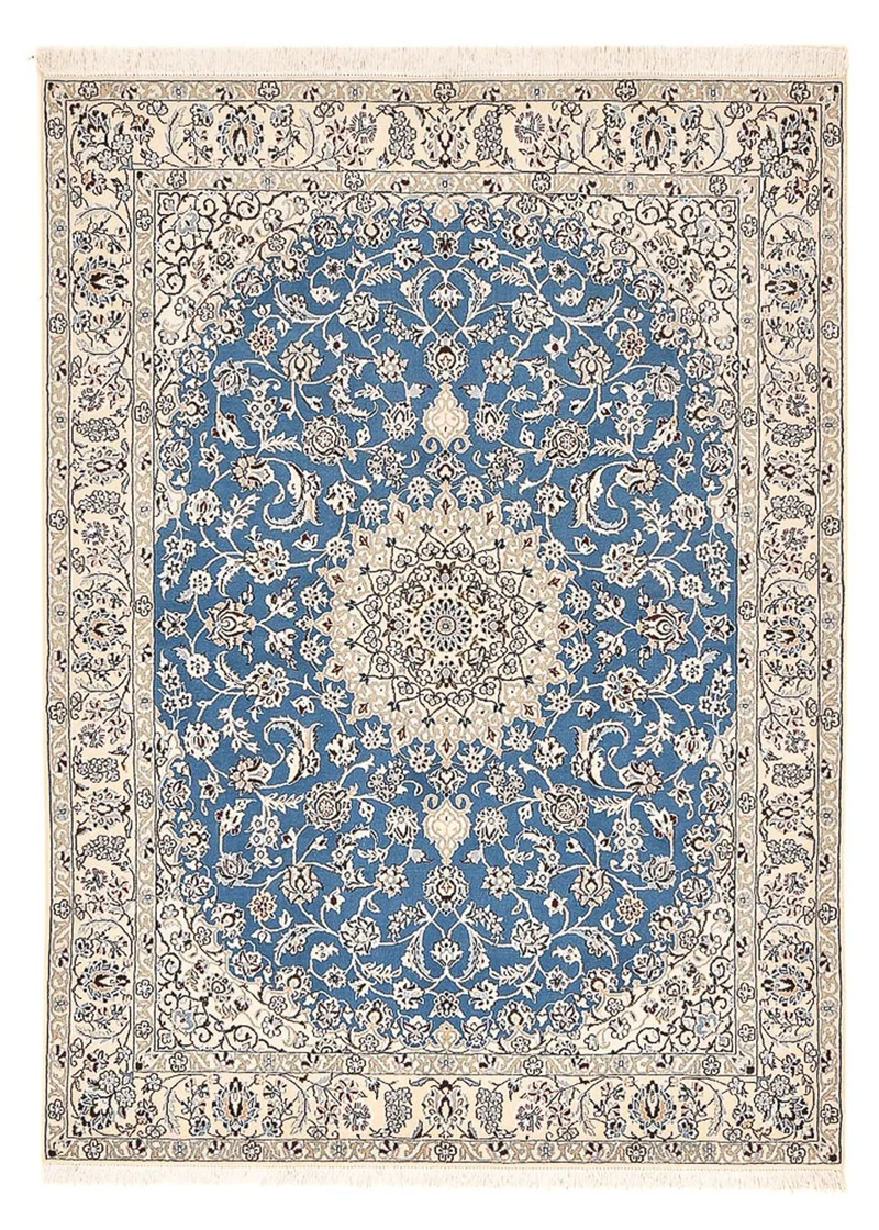 Nain - 9La Teppich 149x201cm - Perserteppich - hellblau